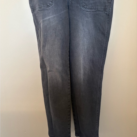 Old Navy Straight Leg Overalls Black Womens size 6 - Picture 4 of 8